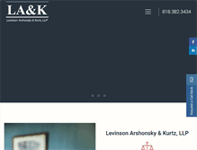 Tablet Screenshot of laklawyers.com